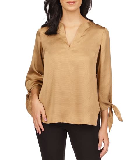 michael kors 3 4 sleeve tops|Michael Kors sleeveless blouses.